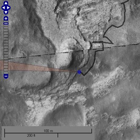 Curiosity Sol 606 Phobos Map