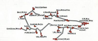 Itinerario di viaggio nel Monferrato