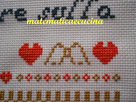 Auguri per la mamma a punto croce-  cross stitch- free patterns on matematicaecucina