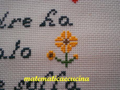 Auguri per la mamma a punto croce-  cross stitch- free patterns on matematicaecucina