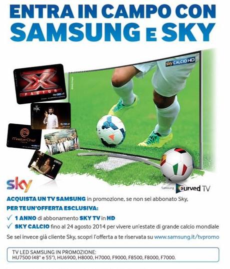 promozione samsung ti offre sky