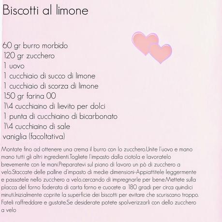 I Biscotti al limone