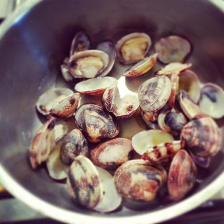 Timballini di farro con vongole