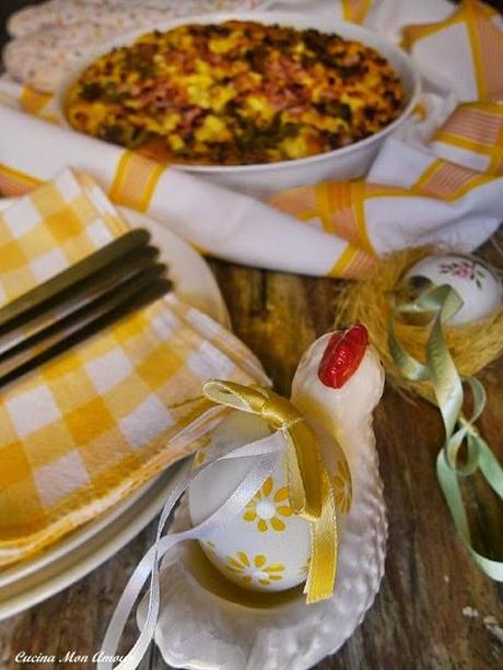 Torta Salata con Carciofi, Prosciutto e Provolone