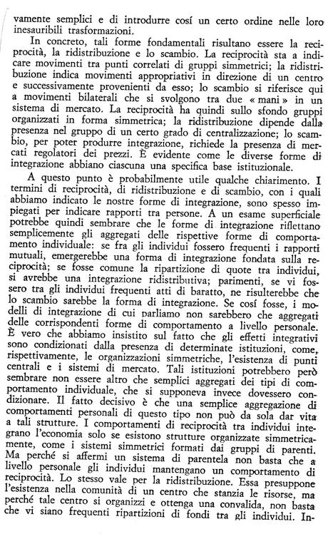 Karl Polanyi, L’economia come processo istituzionale, in AA.VV., Traffici e mercati negli antichi imperi, Einaudi, 1978, pp. 297 e segg.