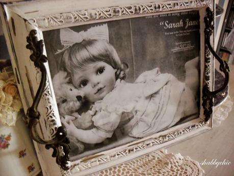 shabbychic, un vassoio ed un tenero abbraccio