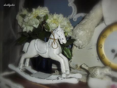 shabbychic, un vassoio ed un tenero abbraccio