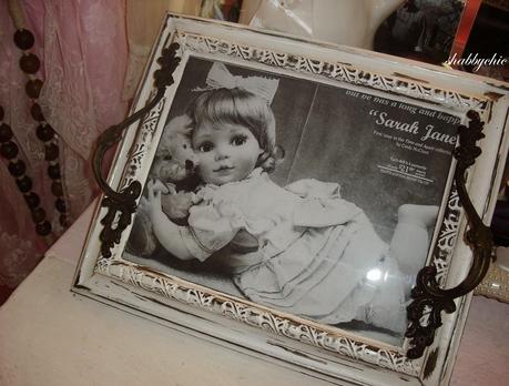 shabbychic, un vassoio ed un tenero abbraccio