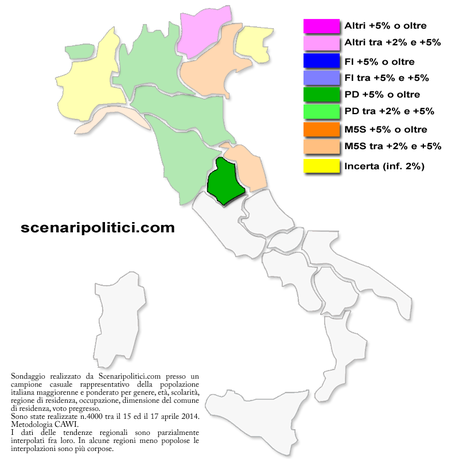 Sondaggio UMBRIA 19 aprile