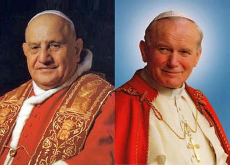 La Chiesa ha due nuovi santi: Giovanni XXIII e Giovanni Paolo II