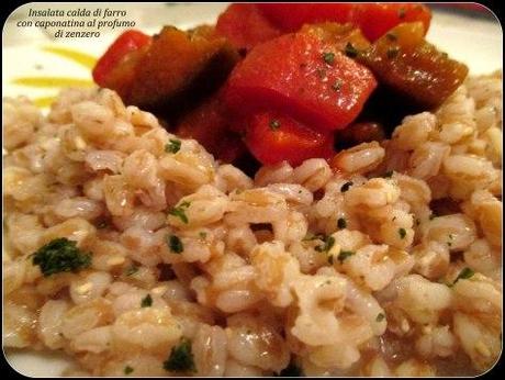 Farro con caponata