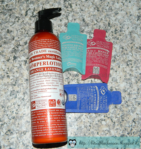 [Preview] - Dr. Bronner's Lozione Corpo Lavanda & Arancia;: Sapone Liquido Rosa, Menta e Neutro Delicato