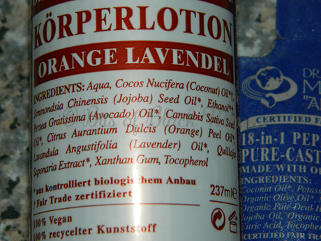 [Preview] - Dr. Bronner's Lozione Corpo Lavanda & Arancia;: Sapone Liquido Rosa, Menta e Neutro Delicato