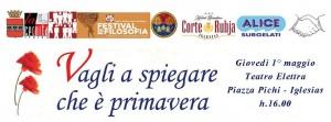 Intervista a Monica Porcedda e Cinzia Crobu per il Festival “Vagli a spiegare che è primavera”, 1 maggio, Iglesias