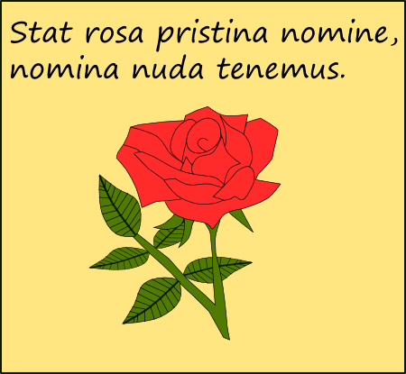 La rosa disegnata con Inkscape