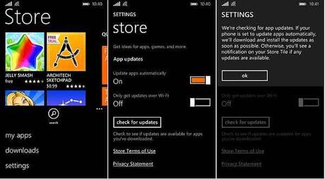 Come controllare manualmente se ci sono aggiornamenti app su Windows Phone 8.1  