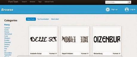 Font Town - oltre 30000 font gratuiti da scaricare