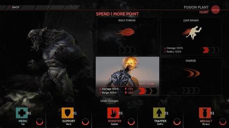 Evolve - Il mostro si evolve spendendo punti esperienza