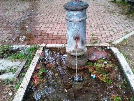 No, non sono passati i vandali. Questa è la normalità di ogni parchetto pubblico a Roma. Qui Piazza Quinto Cecilio, nella scicchissima Monteverde