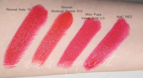 Lipstick ID: Miss Pupa Velvet Matt n.003