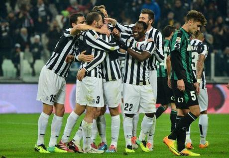 La Juve batte anche il Sassuolo e vola verso il titolo