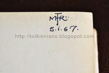 Un libro firmato M.H.R. Tolkien, il suo monogramma e le origini della famiglia Tolkien