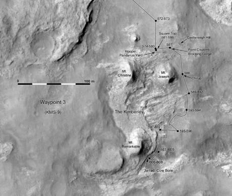 Curiosity map 23 april 2014