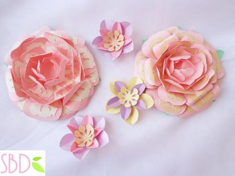 Fiori di carta New style tutorial e modelli - Paper flowers New Style templates