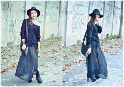 Sheer Maxi Skirt !!