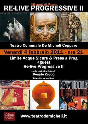 Chi va con lo Zoppo... non perde RE-LIVE PROGRESSIVE 2 - Teatro De Micheli, Copparo (FE)