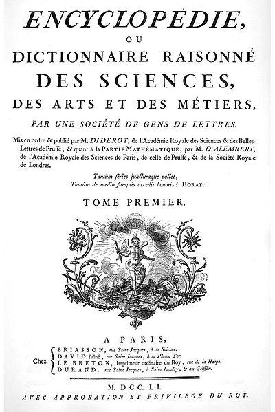 Encyclopédie - Diderot e D'Alembert