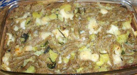 Pizzoccheri gratinati: con cavolfiori & con funghi