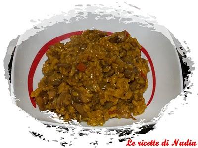 Risotto con funghi misti e carciofi