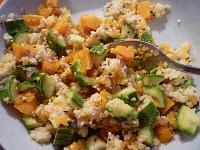 SFORMATINI DI COUS COUS ZUCCA, ZUCCHINE E MENTA