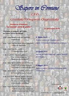 Sapere in comune - 6 febbraio 2011 a Pistoia.