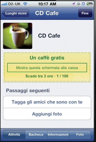 Facebook Deals sbarca anche in Italia