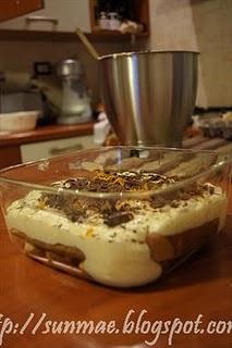 Tiramisù cioccolato e arancia