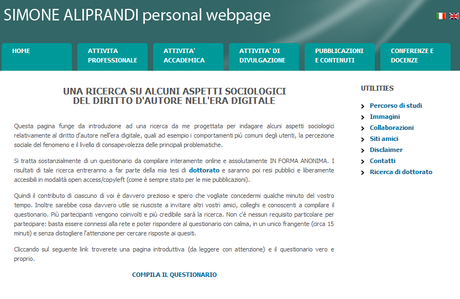 Ricerca giuridico-sociologica sul diritto d'autore nell'era digitale