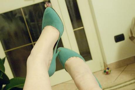 ShoeRoom #22 Turquoise Icone Pumps