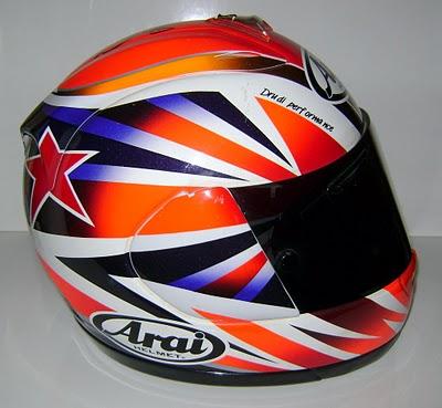 Arai RX-7XX S.Crafar 1998-1999 by MotoMemorabilia.com