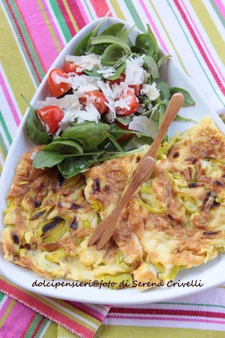 FRITTATA AI PORRI di Dolcipensieri