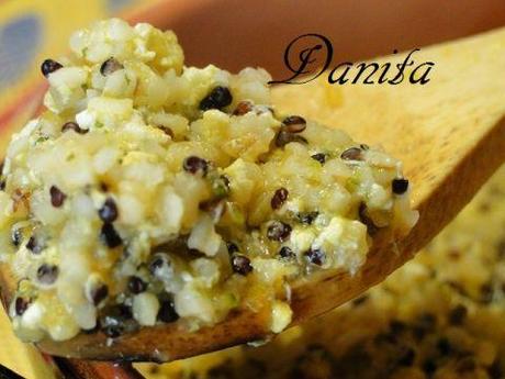 Minestra di quinoa e bulgur light con stracciatella