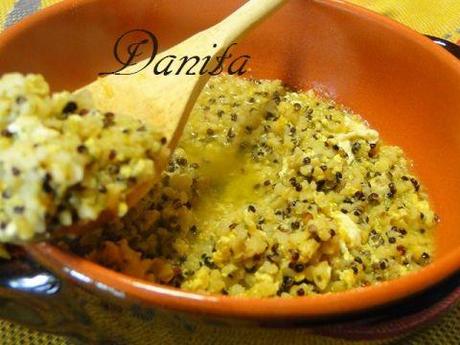 Minestra di quinoa e bulgur light con stracciatella