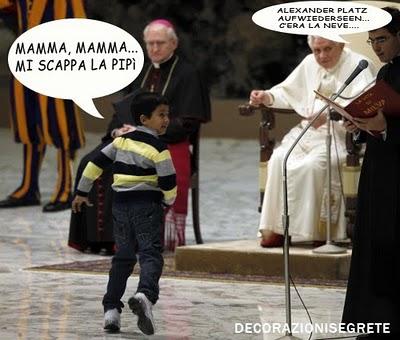 BAMBINO INTERROMPE L'UDIENZA DEL PAPA...ECCO CHI E' !!!