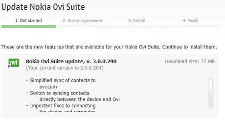 Nokia Ovi Suite beta v. 3.0.0.290