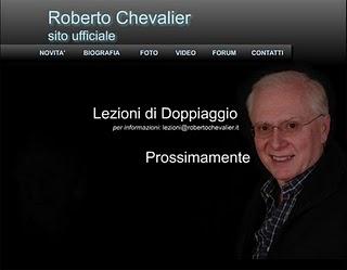 Torna online il sito ufficiale di Roberto Chevalier