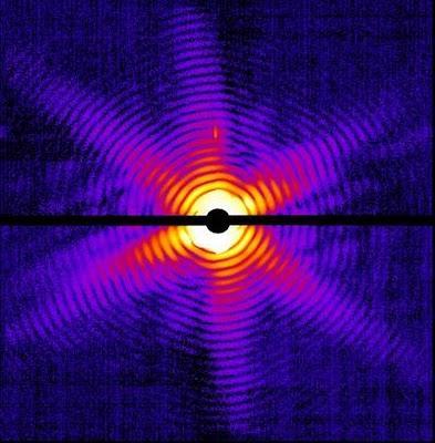 Laser a raggi-X scatta immagine di virus e proteina raggi-X immagine virus