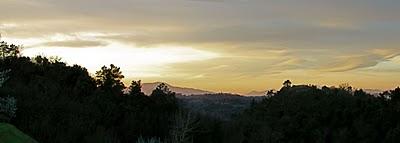 nuvole al tramonto nel cielo di Pierino