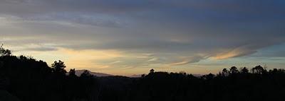 nuvole al tramonto nel cielo di Pierino