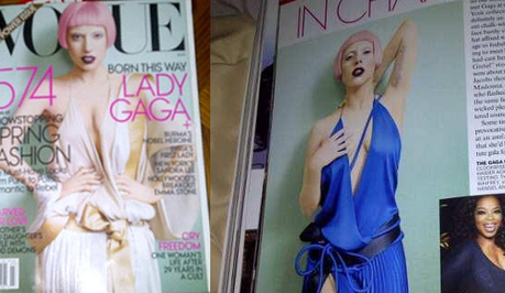 Lady GaGa sulla cover di Vogue USA